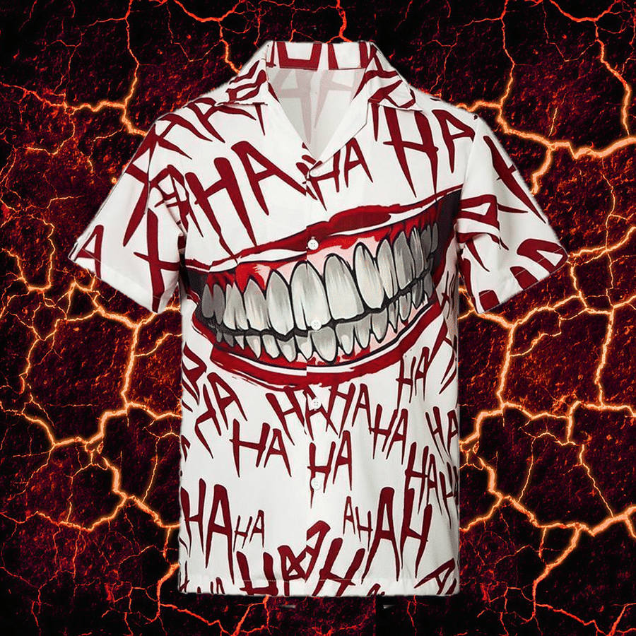 Haha Joker Smile Hawaiian Shirt Haha Joker Smile Hawaiian Shirt