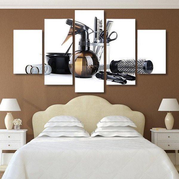 Hair Salon - Beauty Salon 5 Panel Canvas Art Wall Decor Hair Salon - Beauty Salon 5 Panel Canvas Art Wall Decor