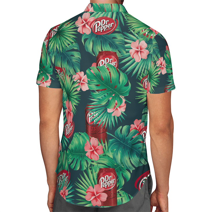 Halloween Dr Pepper Jason Voorhees Michael Myers Hawaiian Shirt Halloween Dr Pepper Jason Voorhees Michael Myers Hawaiian Shirt