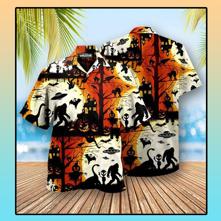 Halloween Ew People Bigfoot Ufo Hawaiian Shirt Halloween Ew People Bigfoot Ufo Hawaiian Shirt