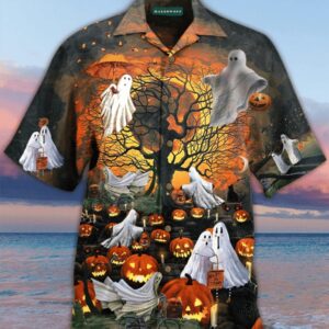 Halloween Ghost Hawaiian Shirt