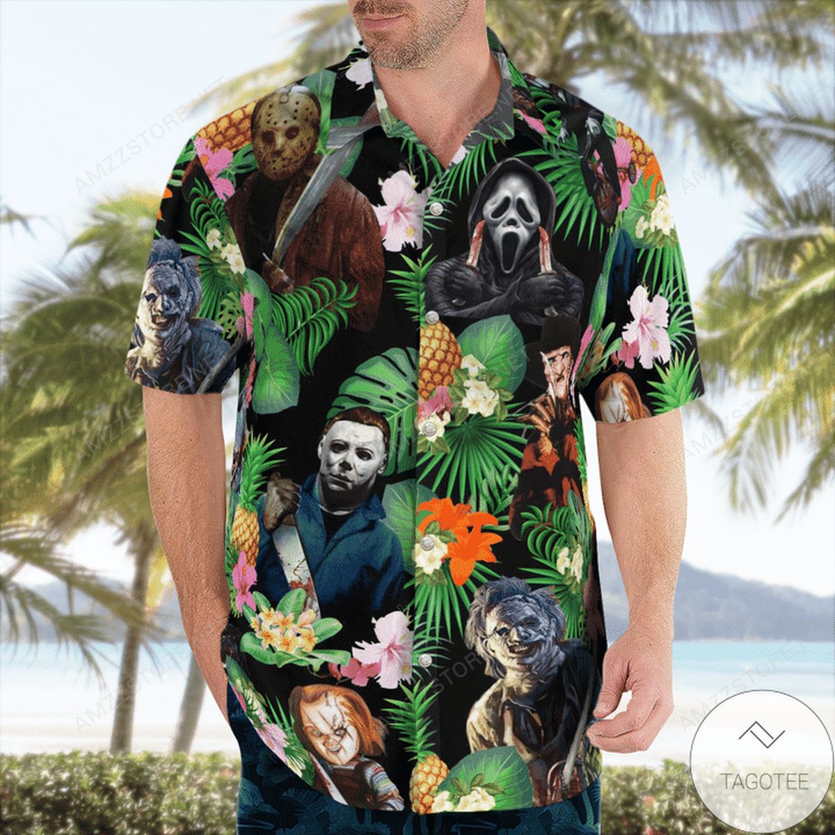 Halloween Horror Character Hawaiian Shirt Halloween Horror Character Hawaiian Shirt