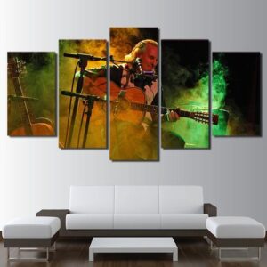 Hans Theessink Dutch Guitarist - Music 5 Panel Canvas Art Wall Decor