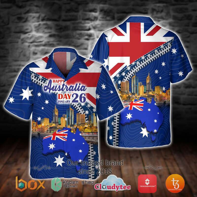 Happy Australia Day 26 January Hawaiian Shirt Happy Australia Day 26 January Hawaiian Shirt