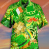 Happy Saint Patrick’S Day Golden All Over Printing Hawaiian Shirt