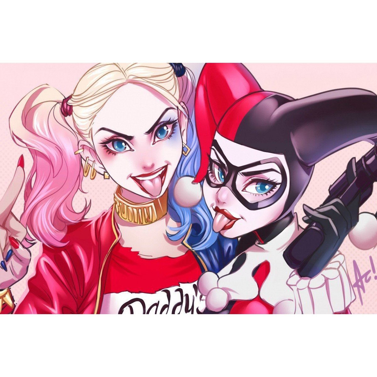 Harley Quinn Dc Comics Girl - Dc 5 Panel Canvas Art Wall Decor Harley Quinn Dc Comics Girl - Dc 5 Panel Canvas Art Wall Decor