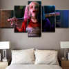 Harley Quinn The Dark Knight Movie - Dc 5 Panel Canvas Art Wall Decor