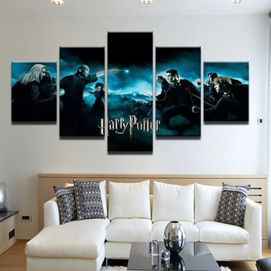 Harry Potter 22- Movie 5 Panel Canvas Art Wall Decor Harry Potter 22- Movie 5 Panel Canvas Art Wall Decor