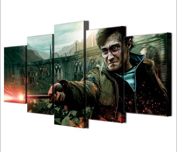 Harry Potter Character 05 - Movie 5 Panel Canvas Art Wall Decor Harry Potter Character 05 - Movie 5 Panel Canvas Art Wall Decor