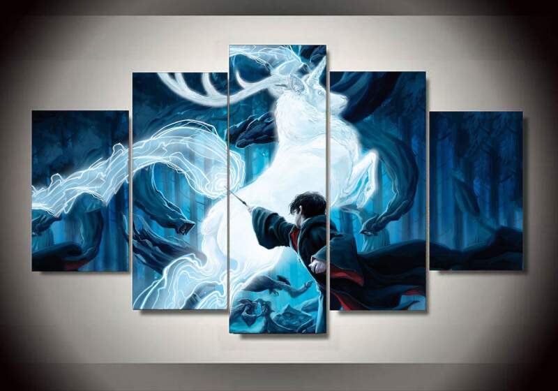 Harry Potter - Witch World - Movie 5 Panel Canvas Art Wall Decor Harry Potter - Witch World - Movie 5 Panel Canvas Art Wall Decor