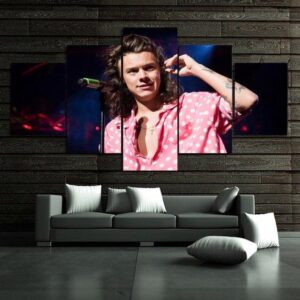 Harry Styles - Famous Person 5 Panel Canvas Art Wall Decor