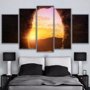 He Is Risen - Nature 5 Panel Canvas Art Wall Decor