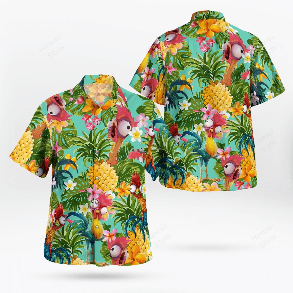 Hei Hei Pineapple Tropical Hawaiian Shirt Hei Hei Pineapple Tropical Hawaiian Shirt