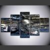 Helmet Of Dallas Cowboys 2 - Sport 5 Panel Canvas Art Wall Decor