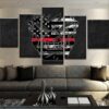 Heroes Uniform - Abstract 5 Panel Canvas Art Wall Decor