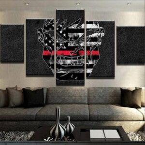 Heroes Uniform - Abstract 5 Panel Canvas Art Wall Decor