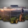 Hiking - Sport 5 Panel Canvas Art Wall Decor