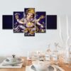 Hindu Ganesha 13 - Religion 5 Panel Canvas Art Wall Decor