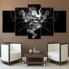 Hindu God Ganesha Elephant 1 - Religion 5 Panel Canvas Art Wall Decor