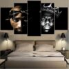 Hiphop Music Tupac And Biggie - Sport 5 Panel Canvas Art Wall Decor