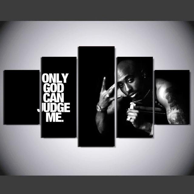 Hiphop Music Tupac - Music 5 Panel Canvas Art Wall Decor Hiphop Music Tupac - Music 5 Panel Canvas Art Wall Decor