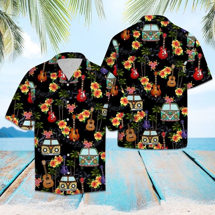 Hippie Summer Hawaiian Shirt Summer Button Up Hippie Summer Hawaiian Shirt Summer Button Up