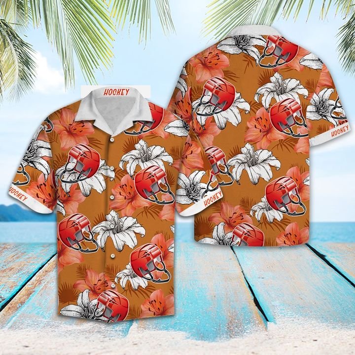 Hockey Lover Hawaiian Shirt Summer Button Up Hockey Lover Hawaiian Shirt Summer Button Up