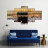 Holy Kaaba In Mecca - Religion 5 Panel Canvas Art Wall Decor