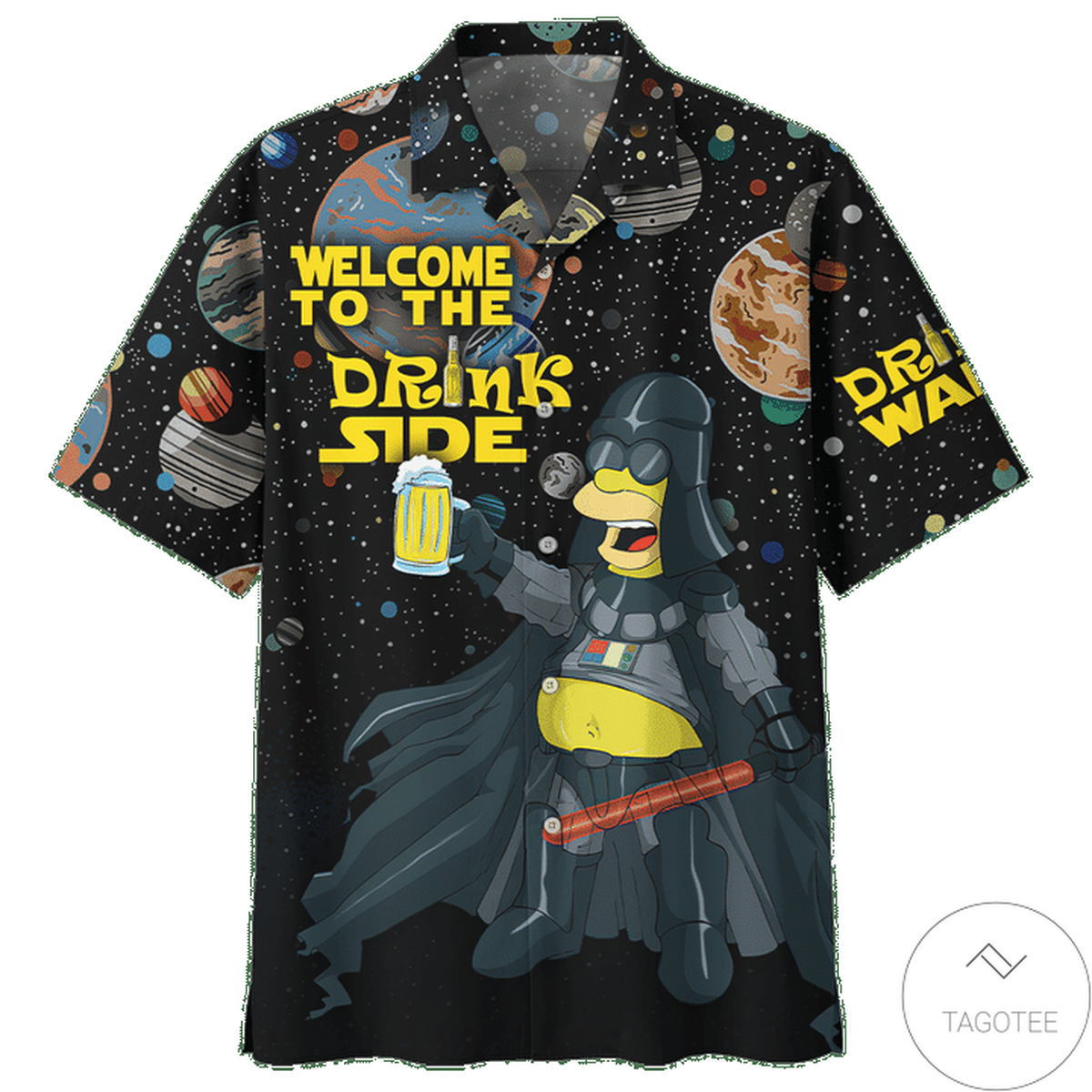 Homer Simpson Welcome To The Drink Side Hawaiian Shirt Homer Simpson Welcome To The Drink Side Hawaiian Shirt