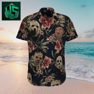 Horror Movie Characters Hawaiian Shirt
