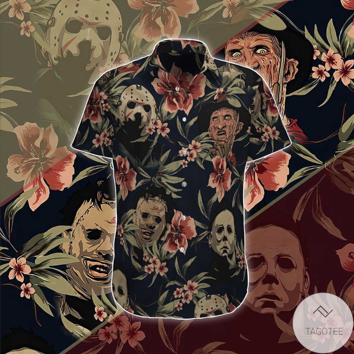 Horror Movies Killer Face Halloween Hawaiian Shirt Horror Movies Killer Face Halloween Hawaiian Shirt