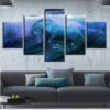 Horse Running 06 - Animal 5 Panel Canvas Art Wall Decor