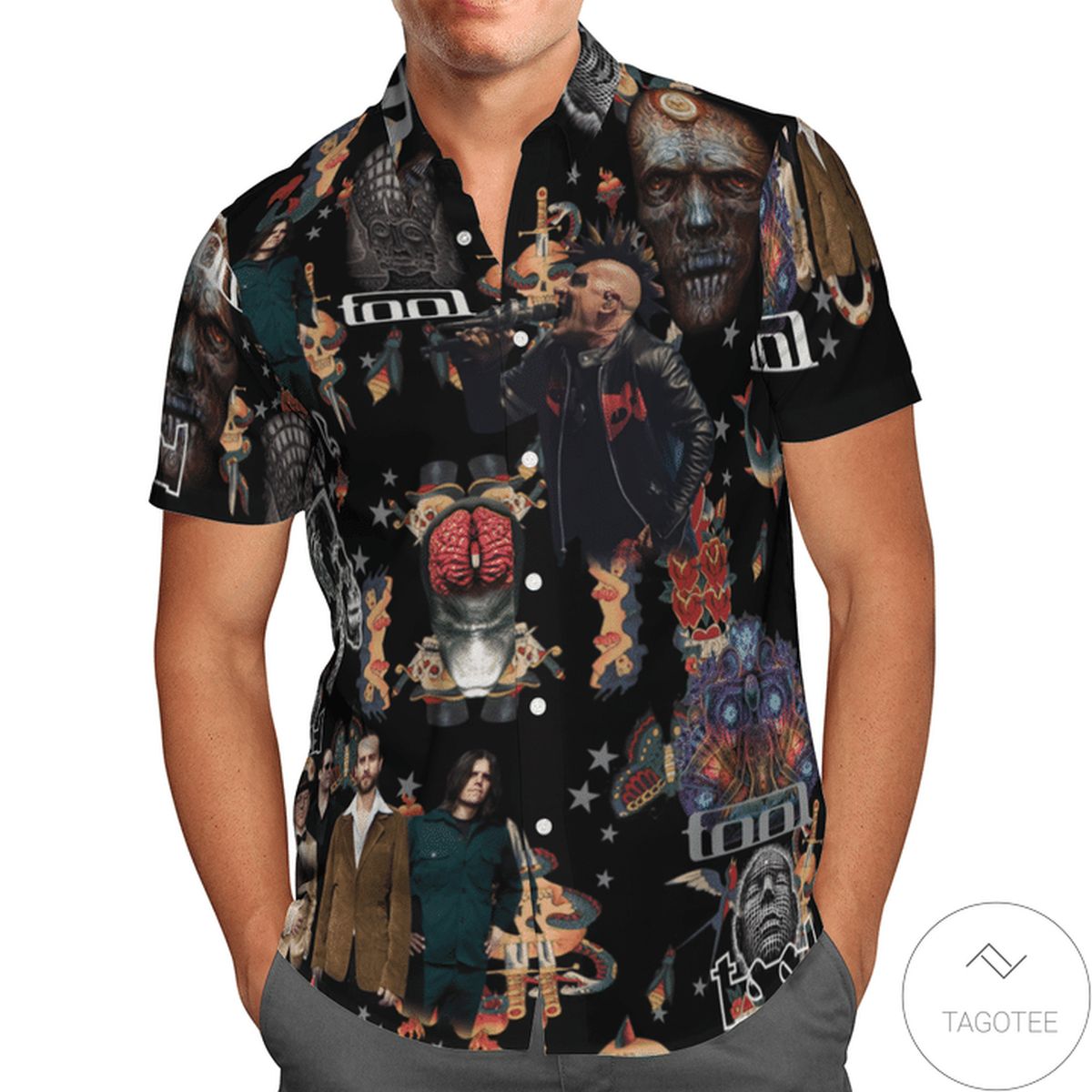 Hot Tool Band Nv Vintage Hawaiian Shirt Hot Tool Band Nv Vintage Hawaiian Shirt