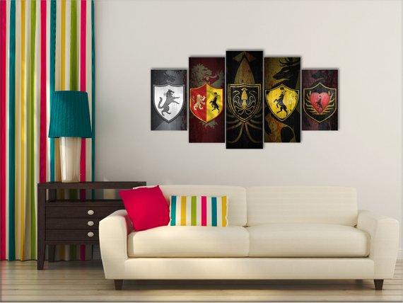 House Of King’S Landing - Movie 5 Panel Canvas Art Wall Decor House Of King’S Landing - Movie 5 Panel Canvas Art Wall Decor