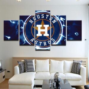 Houston Astros 4 - Sport 5 Panel Canvas Art Wall Decor