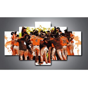 Houston Astros - Sport 5 Panel Canvas Art Wall Decor