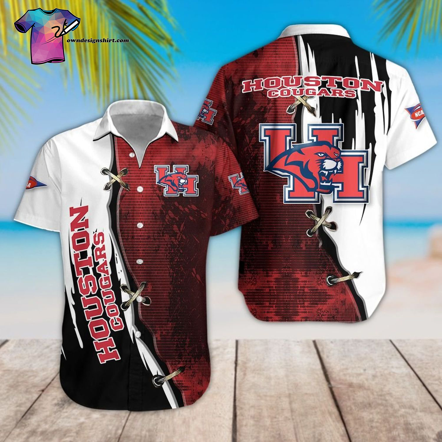 Houston Cougars Sport Team Hawaiian Shirt Houston Cougars Sport Team Hawaiian Shirt