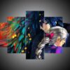 Howl’S Moving Castle - Anime 5 Panel Canvas Art Wall Decor