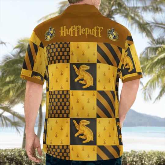 Hufflepuff Hawaiian Shirt Hufflepuff Hawaiian Shirt
