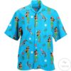 Hula Girl Uzi Gun Hawaiian Shirt