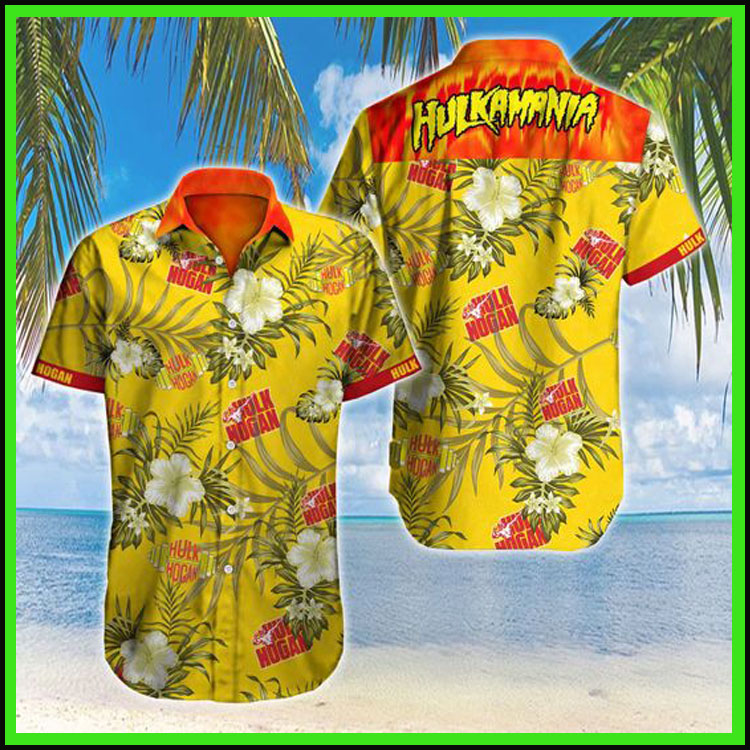Hulkamania Hulk Hogan Hawaiian Shirt Hulkamania Hulk Hogan Hawaiian Shirt