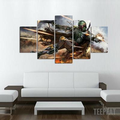 Hunter Painting - Movie 5 Panel Canvas Art Wall Decor Hunter Painting - Movie 5 Panel Canvas Art Wall Decor