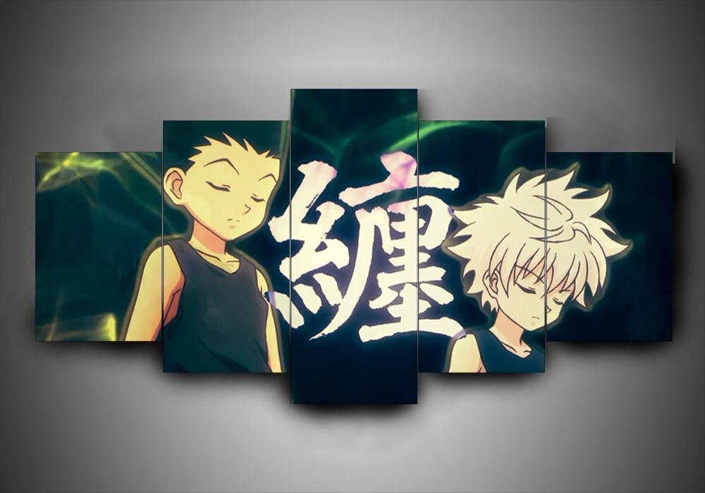Hunter X Hunter 3 - Anime 5 Panel Canvas Art Wall Decor Hunter X Hunter 3 - Anime 5 Panel Canvas Art Wall Decor