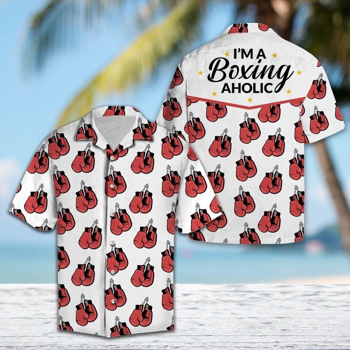 I Am A Boxing Aholic Hawaiian Shirt Summer Button Up I Am A Boxing Aholic Hawaiian Shirt Summer Button Up