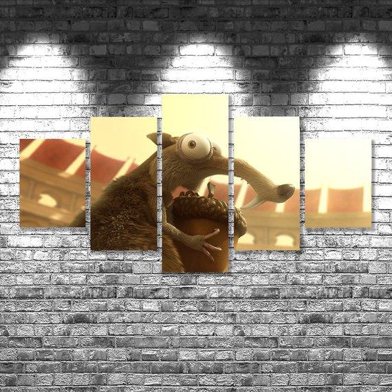 Ice Age - Anime 5 Panel Canvas Art Wall Decor Ice Age - Anime 5 Panel Canvas Art Wall Decor
