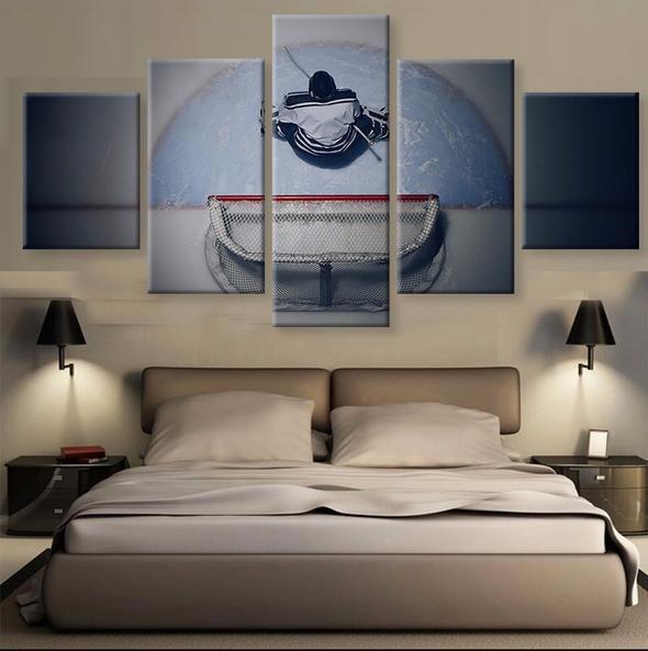 Ice Hockey 1 - Sport 5 Panel Canvas Art Wall Decor Ice Hockey 1 - Sport 5 Panel Canvas Art Wall Decor