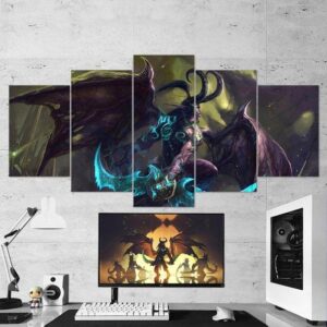 Illidan Stormrage - Movie 5 Panel Canvas Art Wall Decor