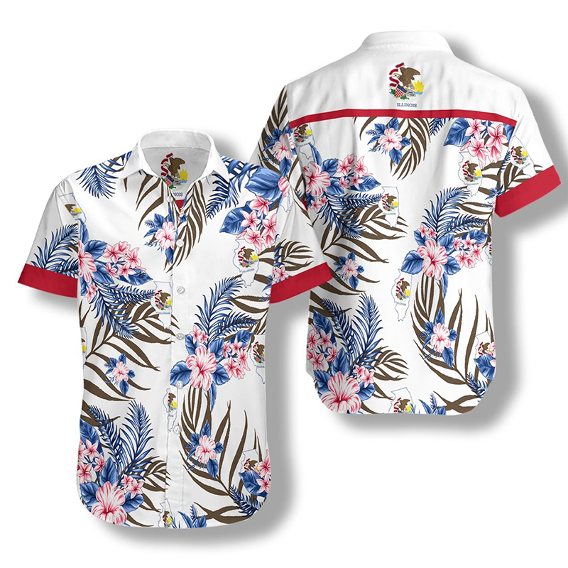 Illinois Proud Proud Hawaiian Shirt Illinois Proud Proud Hawaiian Shirt