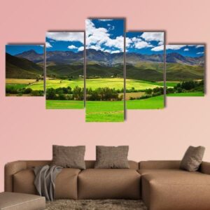 Image Of South Africa Landscape - Nature 5 Panel Canvas Art Wall Decor