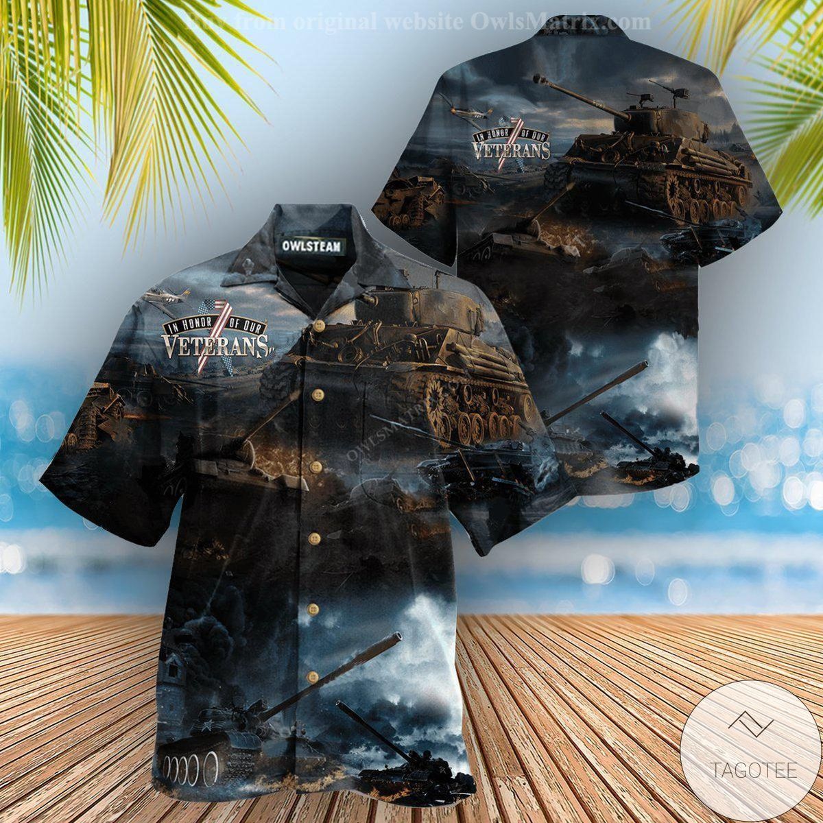In Honor Of Our Veterans Tankers Hawaiian Shirt In Honor Of Our Veterans Tankers Hawaiian Shirt